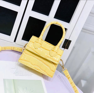 Mini Croc Crossbody Purse